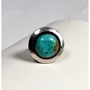 Vintage Sterling Silver Turquoise Ring